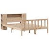 vidaXL Bookcase Bed without Mattress 140x190 cm Solid Wood Pine