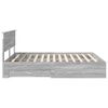 vidaXL Bed Frame with Drawer Grey Sonoma 160 x 200 cm Engineered Wood