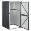 vidaXL Garden Tool Shed Anthracite 88x89x161 cm Galvanised Steel