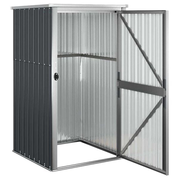 vidaXL Garden Tool Shed Anthracite 88x89x161 cm Galvanised Steel