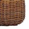 vidaXL Planter Basket with Storage 2 pcs Brown Lacak Rattan