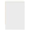 vidaXL Bedside Cabinets 2 pcs with Drawer White 39x28x41 cm