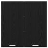 vidaXL Hanging Cabinet Black Oak 80 x 31 x 80 cm Engineered Wood