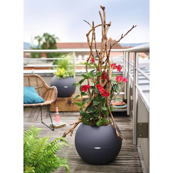 LECHUZA Planter PURO Color 50 ALL-IN-ONE Diameter 50 cm Slate