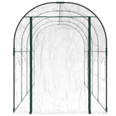 vidaXL Greenhouse Transparent 160x400x190 cm PVC&Powder-coated Steel