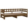 vidaXL Pull-out Day Bed without Mattress Honey Brown 2x(80x200) cm