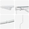 vidaXL Awning Frame with LED Strip Lights White 600 x 300 cm Aluminium