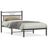 vidaXL Bed Frame without Mattress Sonoma Oak 100x200 cm Engineered Wood