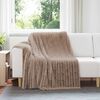 vidaXL Throw Blanket Camel 200 x 150 cm Fleece