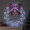 vidaXL Wreath with 80 LEDs Cold white 92 x 9.5 x 92 cm Acrylic