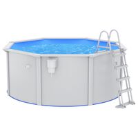 vidaXL Swimming Pool with Safety Ladder 300x120 cm