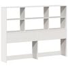 vidaXL Bookcase Bed without Mattress White 120x190 cm Small Double Solid Wood