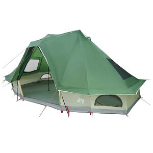 vidaXL Family Tipi Tent Tipi with Roof Green 466 x 310 x 240 cm