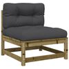 vidaXL 6 Piece Garden Sofa Set with Cushions Impregnated Wood Pine