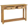 vidaXL Console Table Solid Teak 120x30x80 cm