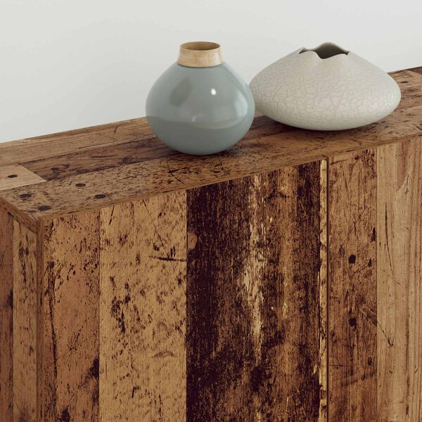 vidaXL TV Cabinet Wall-mounted 4 pcs Old Wood Engineered Wood