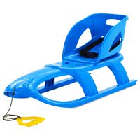 vidaXL Sledge with Seat Blue 102.5x40x23 cm Polypropylene
