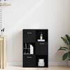 vidaXL Book Cabinet/Room Divider Black Oak 60.5x30x90cm Engineered Wood