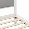 vidaXL Bed Frame with Headboard Light Grey 75 x 190 cm Fabric