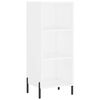 vidaXL Highboard High Gloss White 34.5x32.5x180 cm Engineered Wood