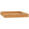 vidaXL Serving Tray 50x50 cm Solid Teak Wood
