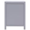 vidaXL Bedside Cabinet Grey 38x28x52 cm Paulownia Wood