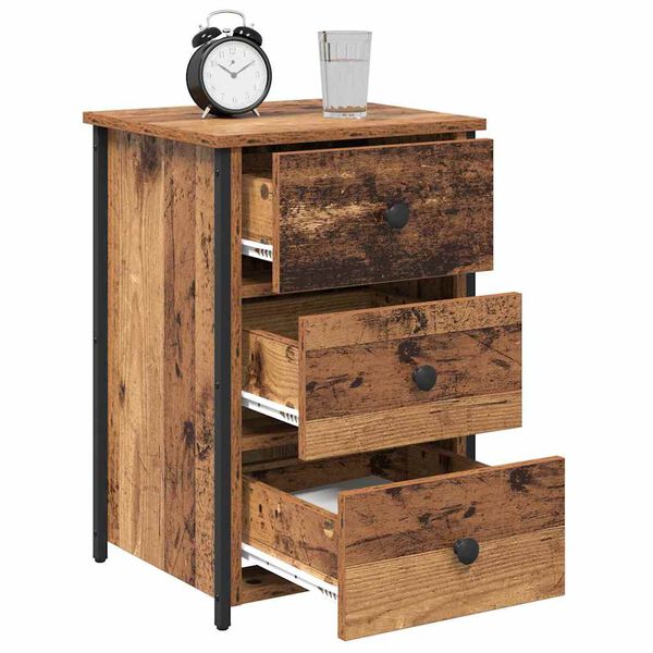 vidaXL Bedside Cabinet Brown 40 x 36 x 60 cm Solid Reclaim Wood