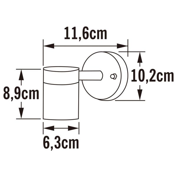 KONSTSMIDE Wall Light Modena Down Matte Black