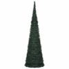vidaXL Pop-up String Artificial Pre-lit Christmas Tree Green 150 cm