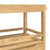 vidaXL Kitchen Trolley FLORO Wax Brown 72.5 x 45 x 80 cm