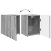 vidaXL TV Cabinet Set Wall-mounted 4 pcs Grey Sonoma Engineered Wood