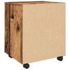 vidaXL Mobile File Cabinet with Wheels Old Wood 45x38x54 cm Engineered Wood