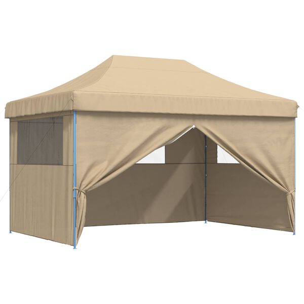 vidaXL Party Tent Folding Beige 292 x 440 x 315 cm Oxford Fabric