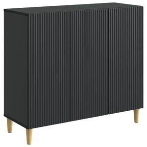vidaXL Sideboard Black 89 x 34.5 x 80 cm Engineered Wood