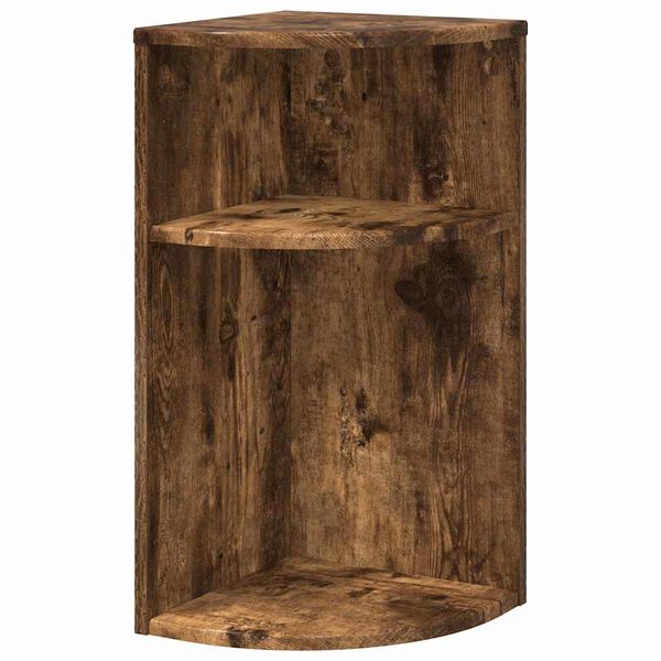 vidaXL End Table Smoked Oak 29.6 x 29.6 x 60 cm Engineered Wood