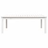 vidaXL Garden Table White 121x82.5x45 cm Solid Wood Pine