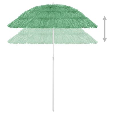 vidaXL Hawaii Beach Umbrella Green 180 cm