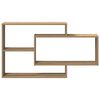 vidaXL Wall Shelf Artisan Oak 104x20x58.5 cm Engineered Wood