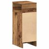 vidaXL Bedside Cabinets 2 pcs with Drawer Old Wood 25x31x66 cm