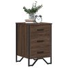 vidaXL Bedside Cabinet Brown Oak 40x41x60 cm Engineered Wood