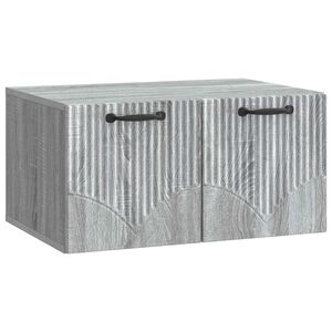 vidaXL Wall-Mounted TV Cabinet Grey Sonoma 59.5 x 41 x 30 cm
