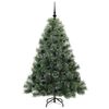 vidaXL Artificial Christmas Tree with 150 LEDs Green 150 cm PE and PVC