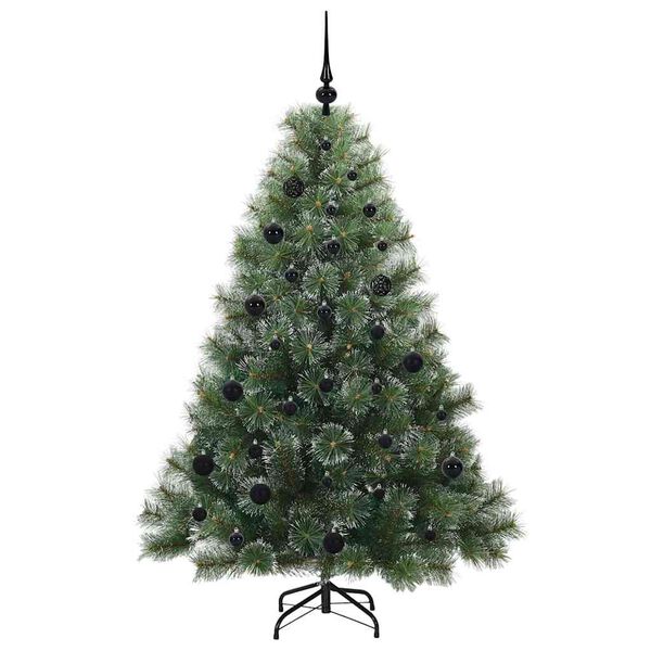 vidaXL Artificial Christmas Tree with 150 LEDs Green 150 cm PE and PVC