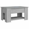 vidaXL Coffee Table Grey Sonoma 79x49x41 cm Engineered Wood