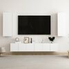 vidaXL 5 Piece TV Cabinet Set White Engineered Wood