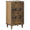 vidaXL Sideboard with Drawer Brown 40 x 33.5 x 75 cm Solid Mango Wood