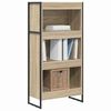 vidaXL Book Cabinet Sonoma 60 x 30 x 121 cm Engineered Wood