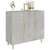 vidaXL Sideboard Concrete Grey 90x34x80 cm Engineered Wood