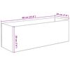 vidaXL Aquarium with Storage Transparent 60 x 20 x 20 cm Glass
