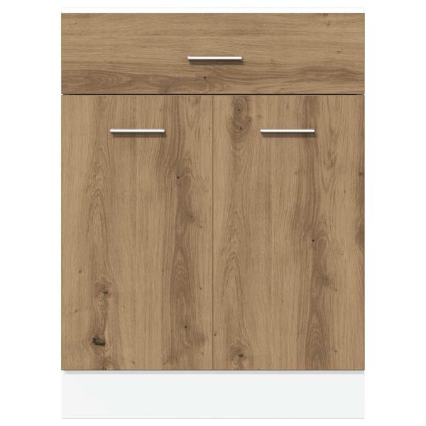 vidaXL Drawer Bottom Cabinet Lyon Artisan Oak 60x46x81.5 cm Engineered Wood